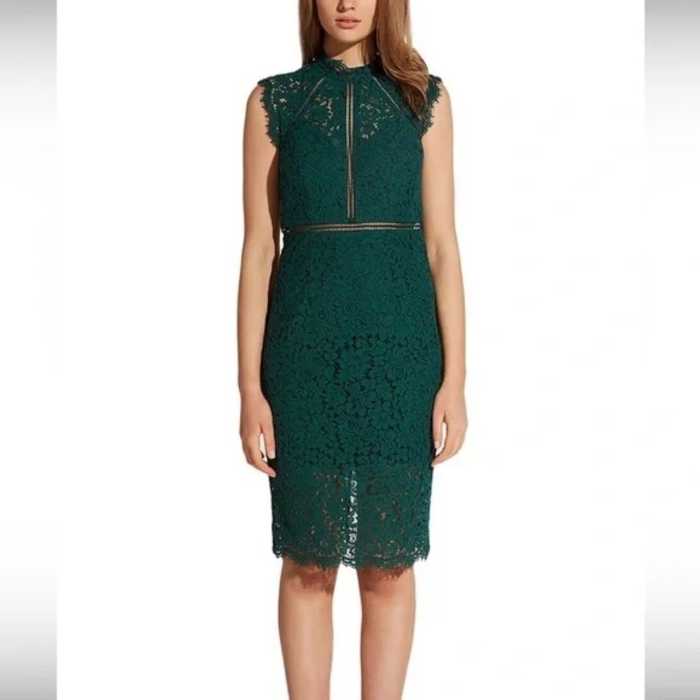 Bardot, NwT,  Sz 10,Elegant Green Lace Dress